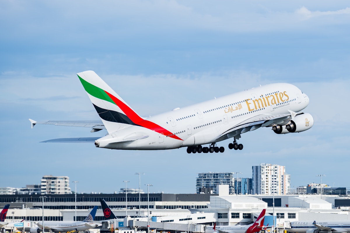 Aircraft taking off